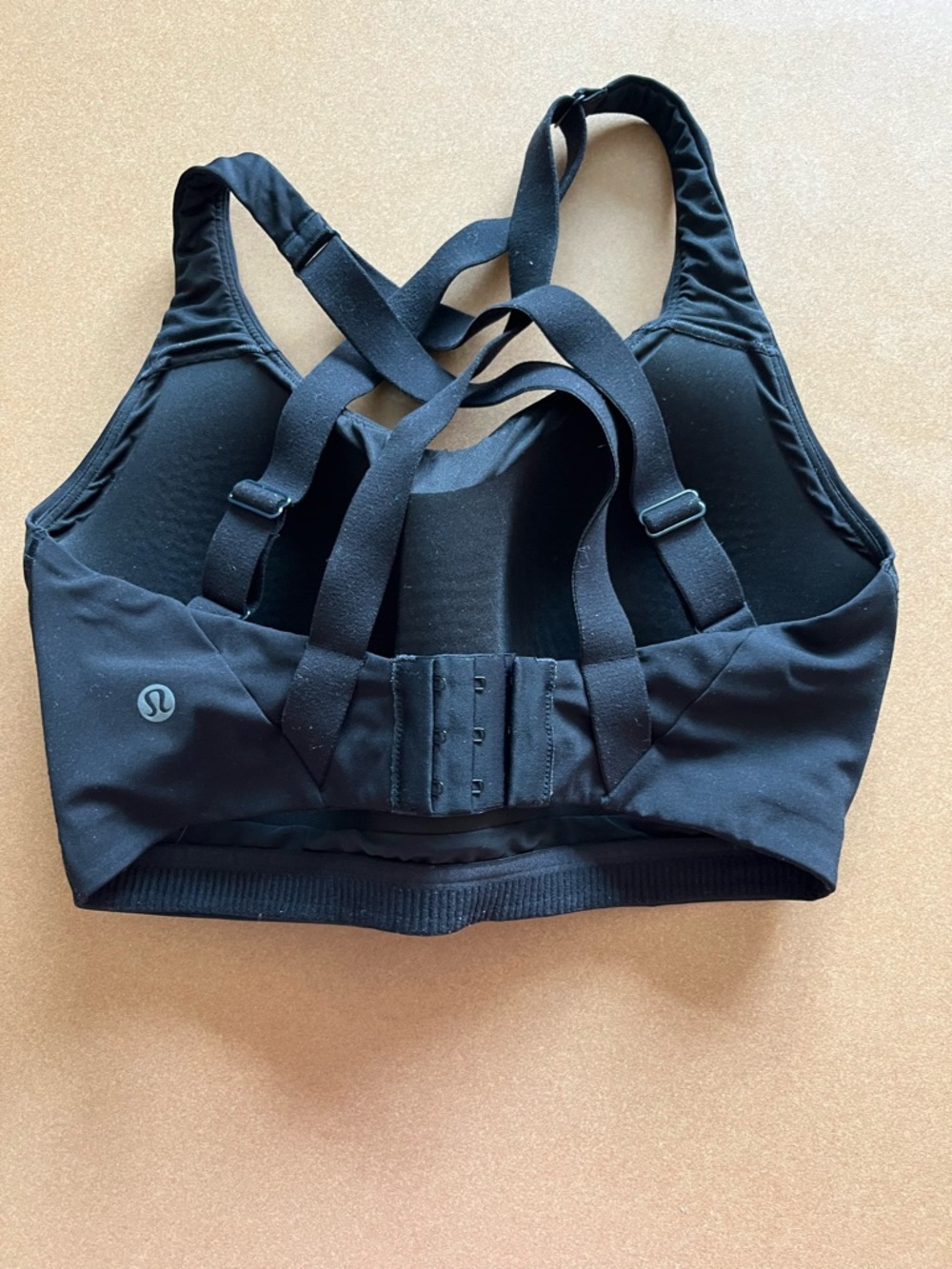 Lululemon Energy High Support Bra Black 32DDD. EUC. Great Condition See Pics - Picture 3 of 6